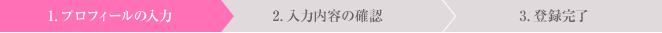プロフィールの入力